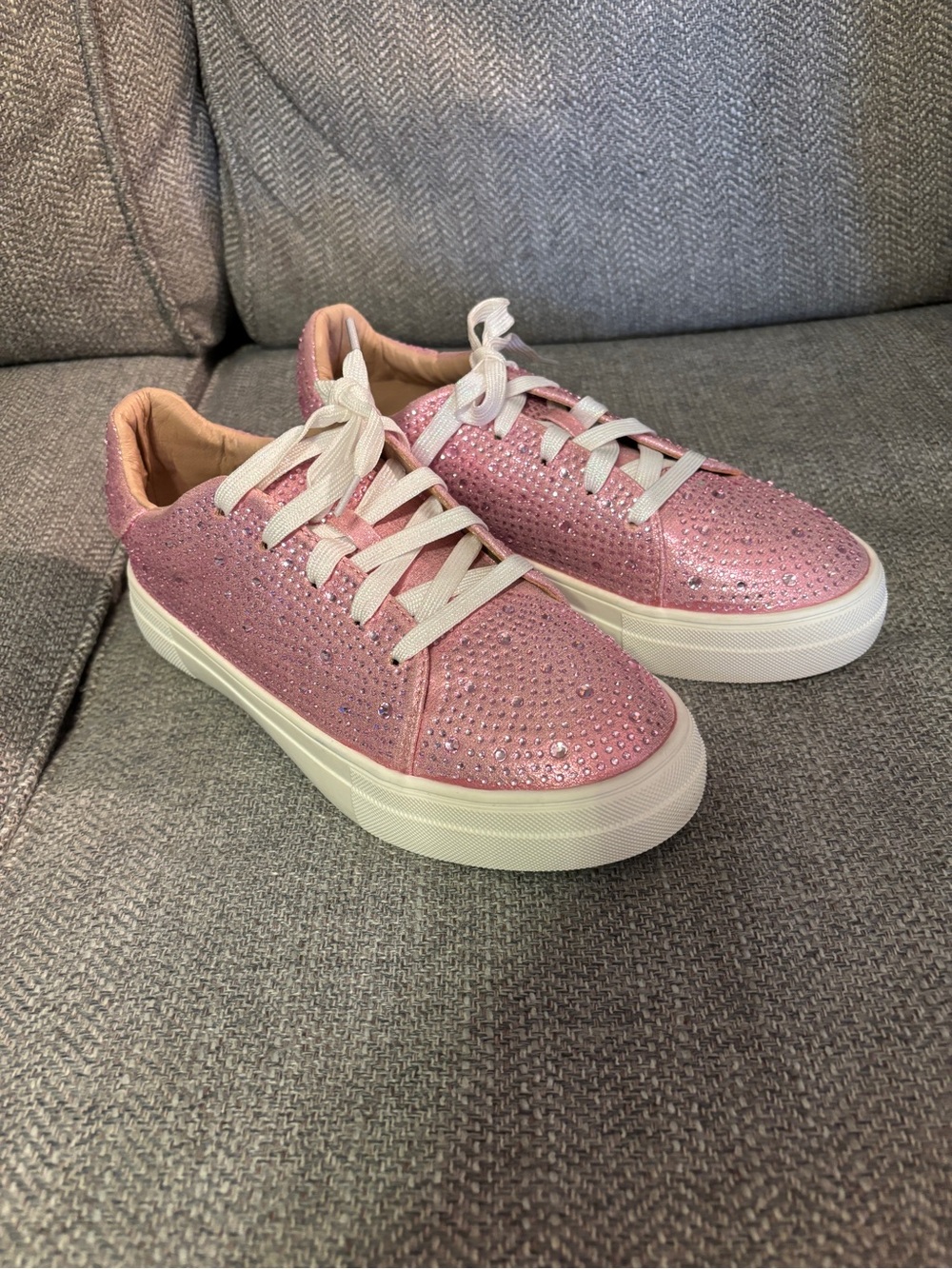 Link Girl  Pink Sparkle Sneakers  Sz 4